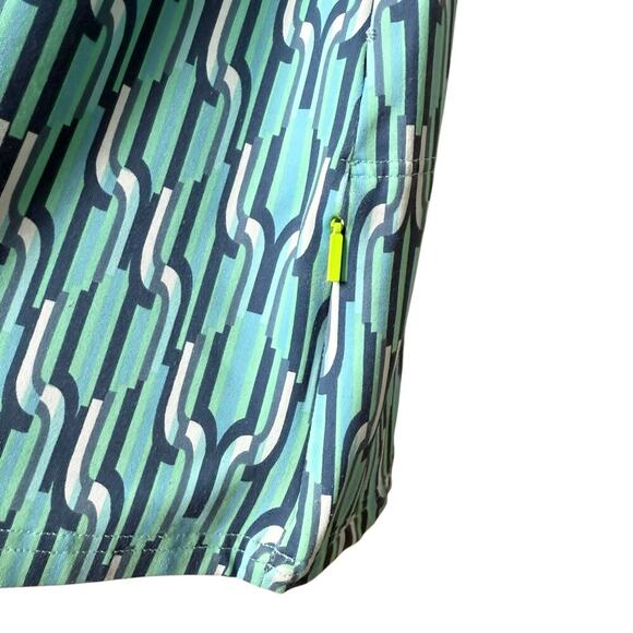 Title Nine Diamalete Athletic Dress in‎ Turquoise Blue Geo Print, Size Medium - Picture 7 of 10